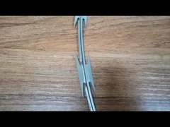 Cửa hàng chống cắt với Concertina sợi dây cưa 3,5m cao nặng gauge lỗ nhỏ cho nhà tù