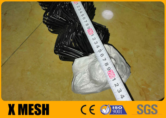 9 thước đo lưới liên kết chuỗi Vinyl màu đen Hàng rào bảo trì thấp ISO9001