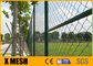 Hàng rào liên kết chuỗi mạ kẽm tráng PVC Lưới 25 mm Hàng rào liên kết chuỗi kim loại 8ft
