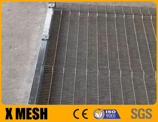 Hot Galvanized màu bạc chống leo lên hàng rào lưới 358 chống cắt Clear View Wire Mesh Panel