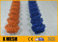 Màu cam kinh tế 12 đồng hồ đo chuỗi liên kết lưới hàng rào PVC tráng