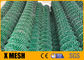 Hàng rào lưới liên kết chuỗi Vinyl màu xanh lá cây 50 chân ASTM F668