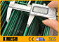 Liên kết chuỗi thương mại Hàng rào sơn tĩnh điện màu xanh lá cây BS 10244 M8 * 40mm