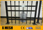 ASTM F2589 Hàng rào bằng thép trang trí bằng kim loại đen 52 inch