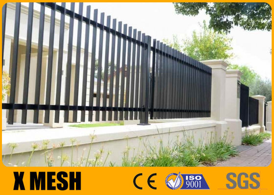 W 96 '' H 72 '' Hàng rào kim loại trang trí cho đường sắt căn cứ quân sự 3