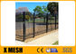 6 điểm mối hàn Hàng rào kim loại an ninh Hàng rào nhôm màu đen