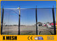 Chiều cao 2,0m Kích thước bài 80mm Hàng rào lưới chống leo trèo Màu đen sơn tĩnh điện cho sân bay