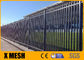 Hàng rào hình ống bằng kim loại sơn tĩnh điện màu đen Cao 1,8m Chiều rộng 2,4m Thương mại