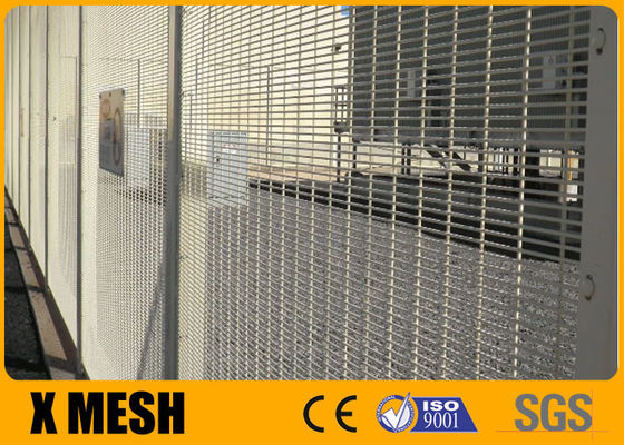 Mạ kẽm Clear View Chống trộm Chống cắt Chống trèo Hàng rào lưới 358 hàn
